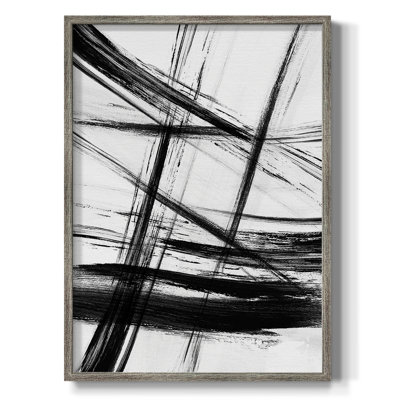 Impression encadrée Organic Strokes - Bois massif