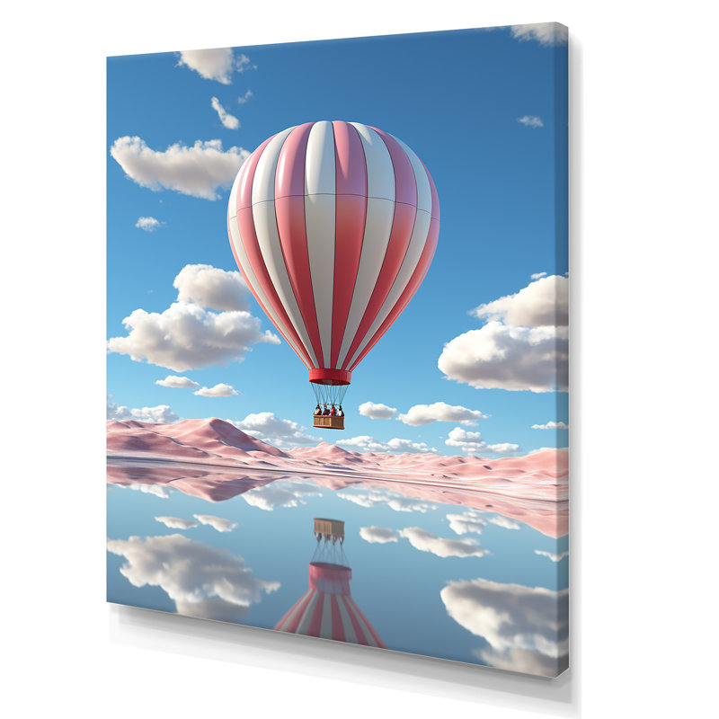 Skyhigh Balloon Whimsy III, H 40 po x l 30 po x P 1,5 po, Toile tendue