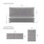 Panneau mural velours en gris platine