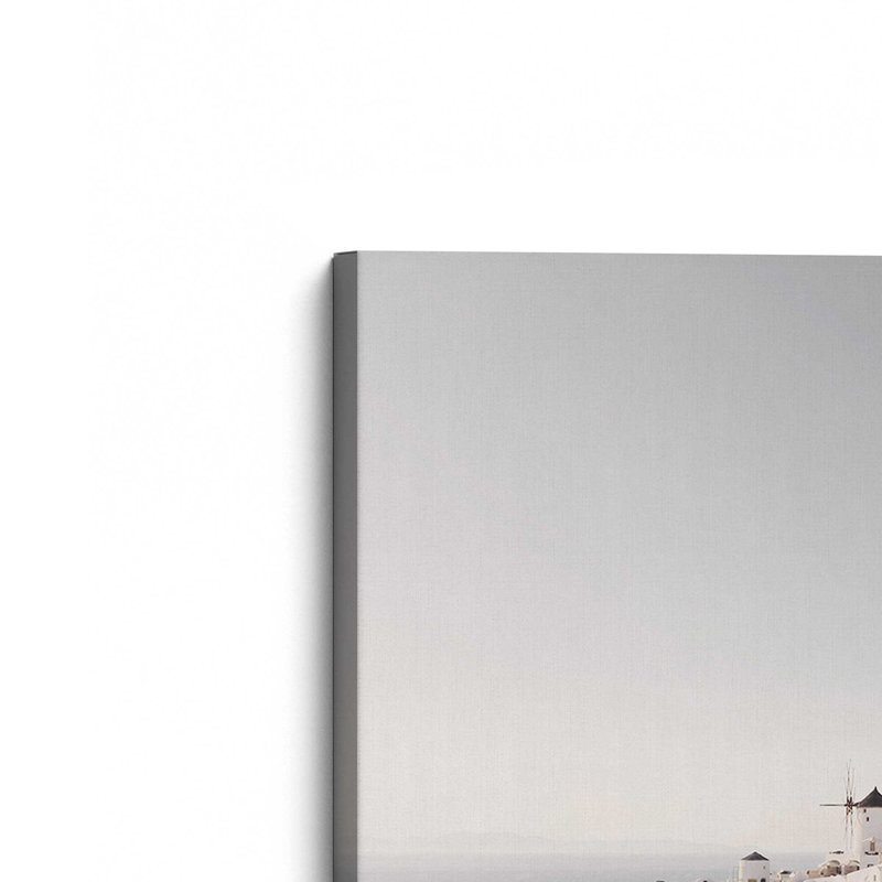 «Serene Cliff» de Santorini, impression sur toile roulée, H 18 po x l 12 po x P 1,25 po, Toile tendue