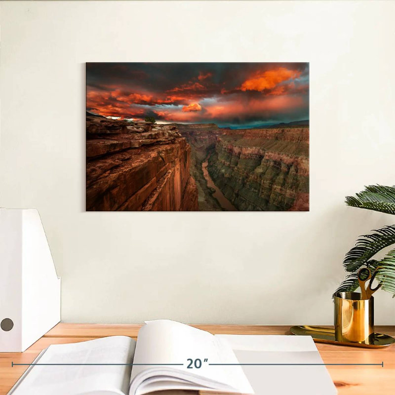 Coucher de soleil Alvord Fiery Grand Canyon, H 8 po x l 12 po