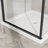 Shower Enclosure Frameless 36 In.D X 36 In. W X 72 In. H, Corner Shower Door With 1/4 In. Clear Tempered Glass, Pivot Opening, Black Finish