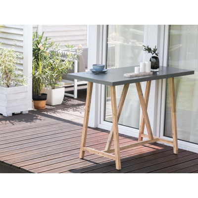 TALAMONE Rectangular Acacia Outdoor Bar Table , 27cm cm W 55cm cm D