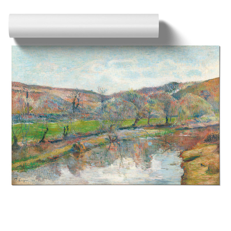 Brittany Landscape by Paul Gauguin - No Frame Painting, 30cm H x 42cm W x 0.1cm D