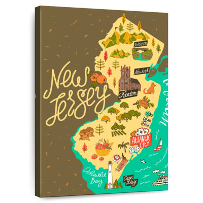 Carte de Aliaz, New Jersey
