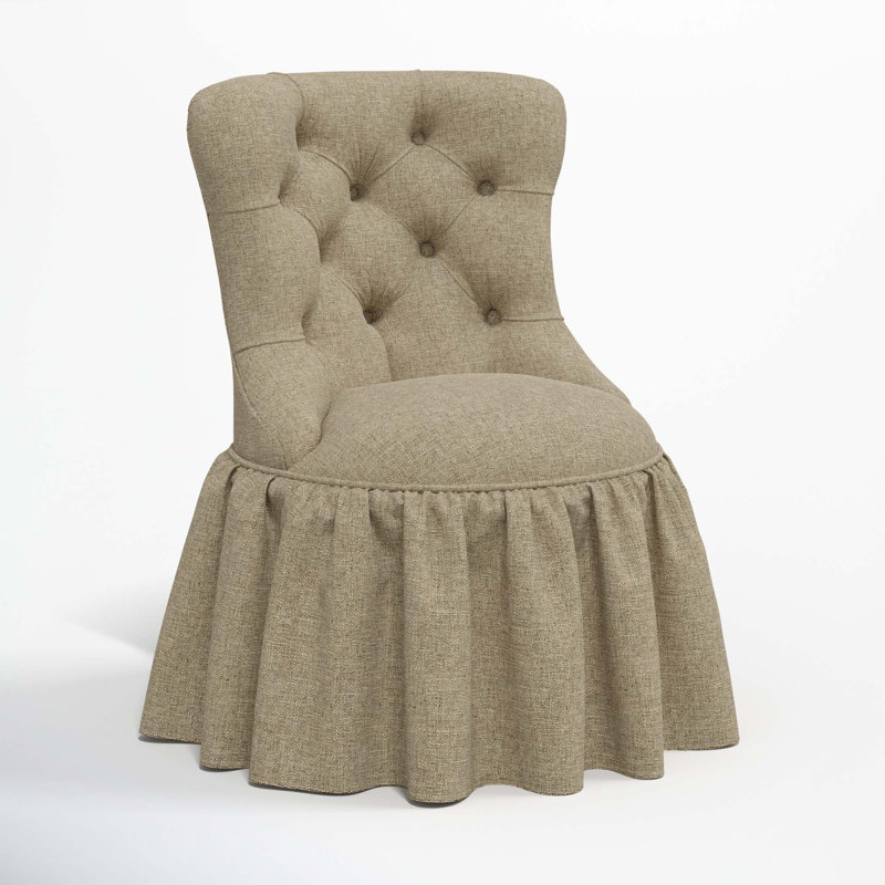 Minnie Side Chair, Zuma Natural Textured Linen