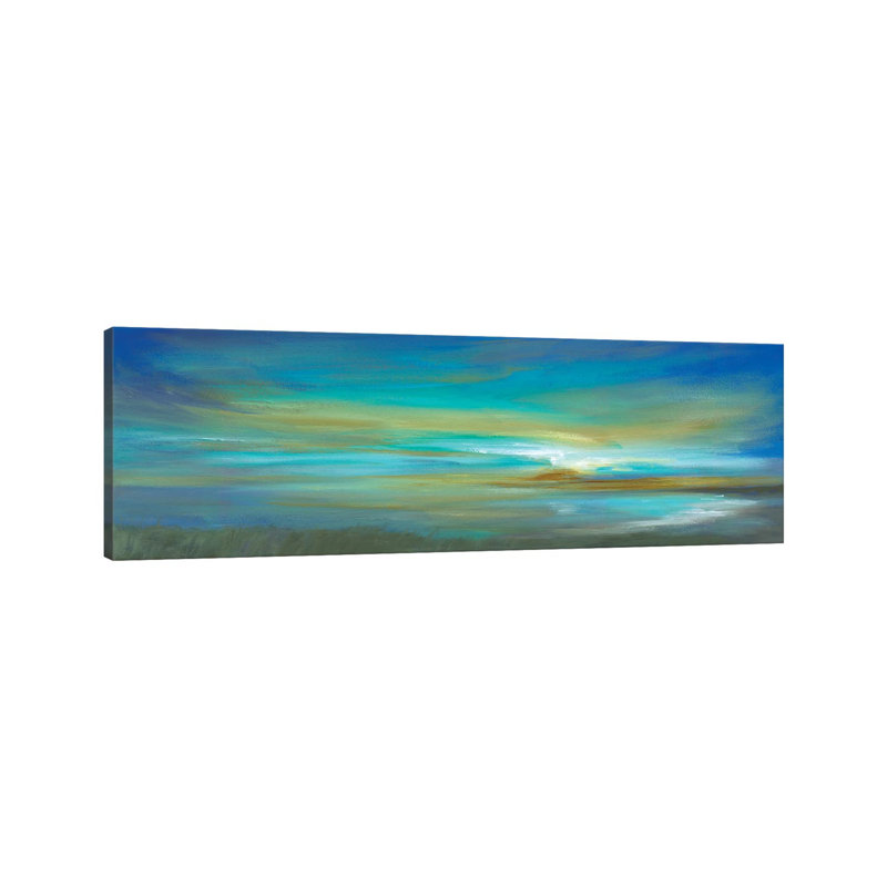 Kiss Of Light III by Sheila Finch - Wrapped Canvas Panoramic Painting, 30.48 cm H x 91.44 cm W