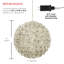 Ornement boule sphérique scintillante-78962964