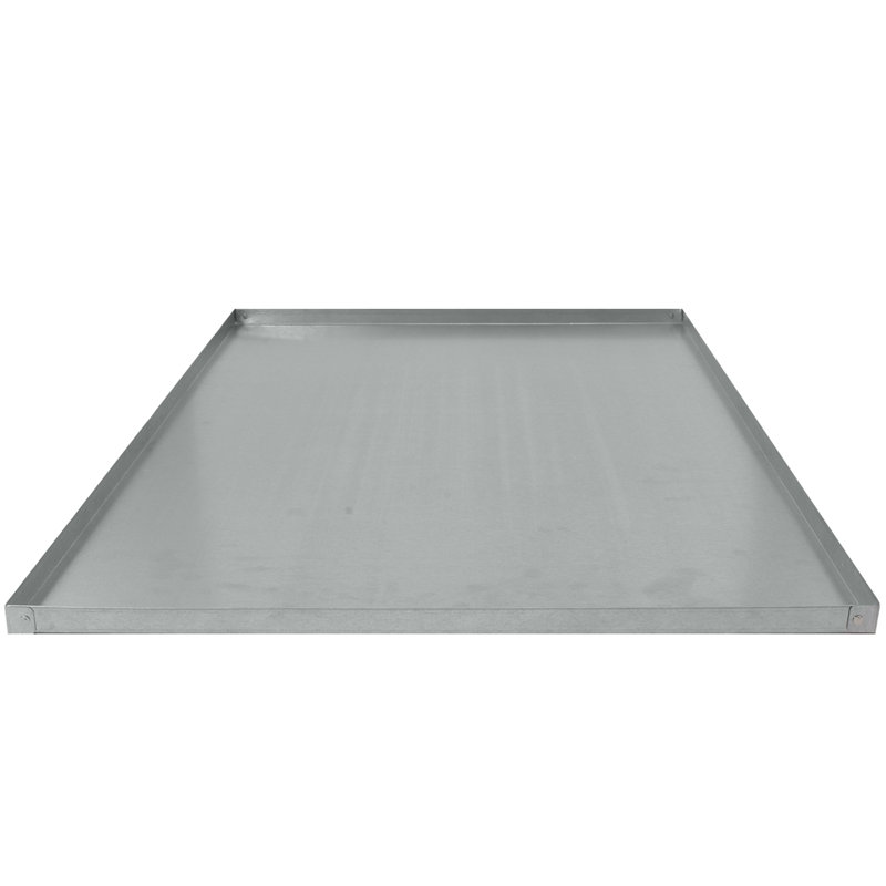 Plateau de caisse en métal Lapham - Acier galvanisé, antirouille et durable, bords sécuritaires, idéal pour les cages à chien, utilisation polyvalente pour les animaux de compagnie et plus encore