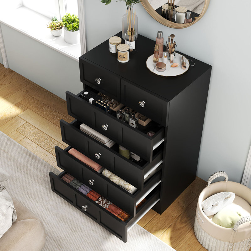 23'' W 6 - Drawer Dresser, Black