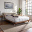 Mélange de polyester rembourré Boaz, grand lit plateforme, beige clair H 33,7 po x l 65 po x L 89 po Boaz-2006824113-2006824119