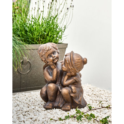 Water Resistant Fiberstone Clay Garden Statue