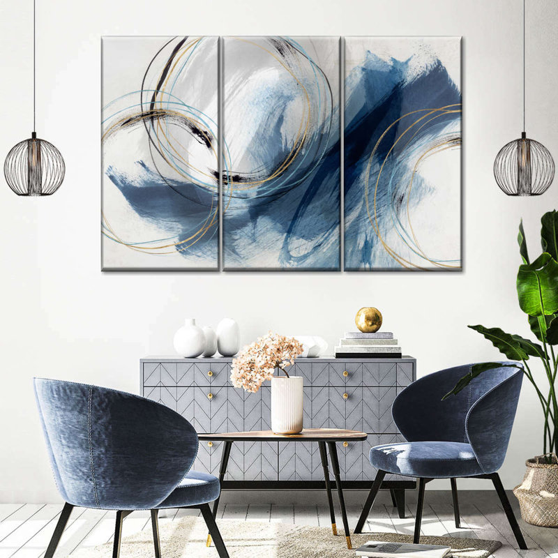 Detour On Canvas 3 Pieces Set, 42" H x 65" W x 1.25" D