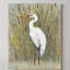 « white aigrette i », impression sur toile tendue