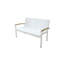 Tribeca Outdoor 6 - Piece Teak Aluminum Lounge Set-1685954562-1685954563