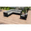 Avion 6 Piece Sectional Set - Black-376409135-387827683