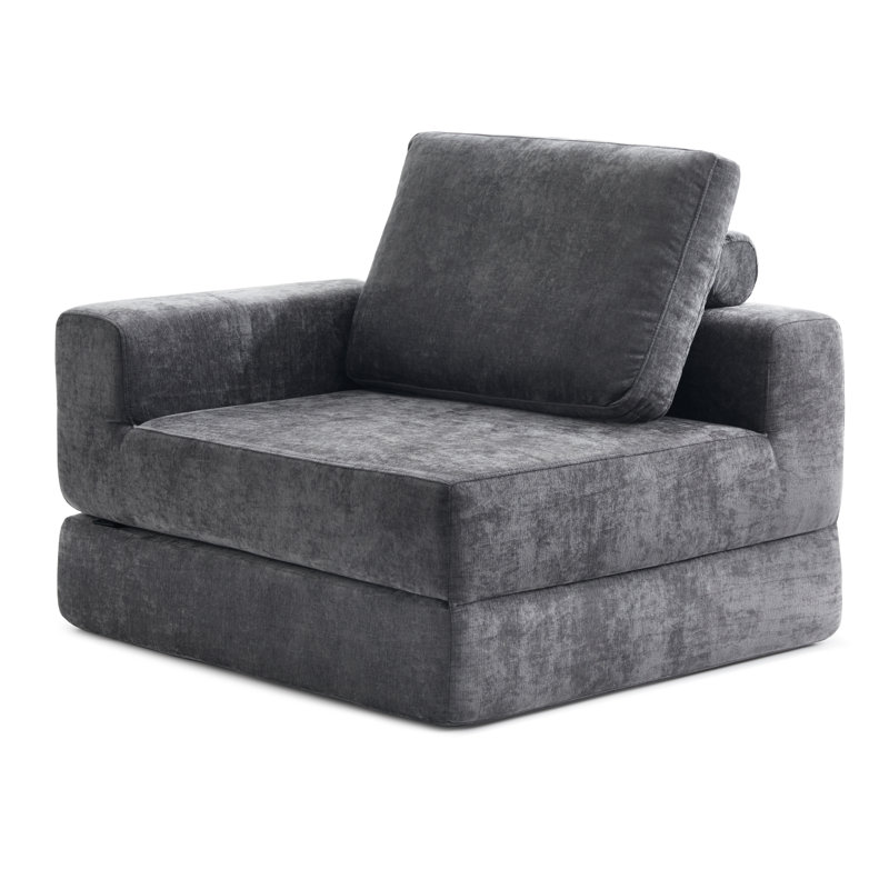 Boneless 8" Thick Freestanding Folding Sofa Bed for Adults,Convertible Sleeper Chair and Pillow, Lazy Couch for Living Room/Bedroom/Guest Use/Home Office/Apartment