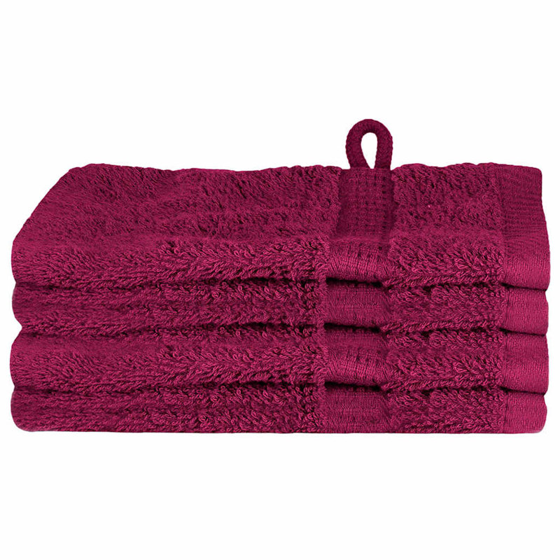 Washcloths Cotton, Bordeaux
