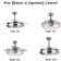 Deljunco 36'' Ceiling Fan with LED Lights