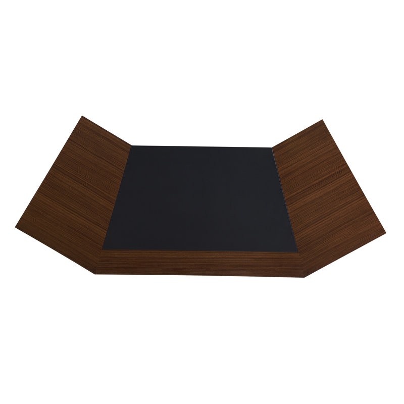 Paragon Transitional Black/Brown Wood Home Office Desk with Drawer