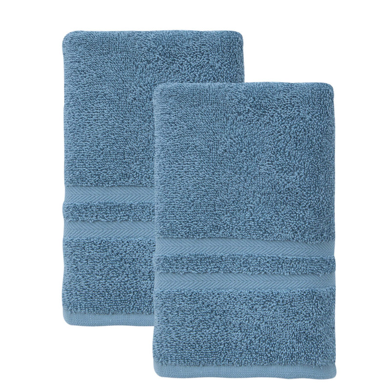 Hollington Turkish Cotton Hand Towel, Sienna Blue