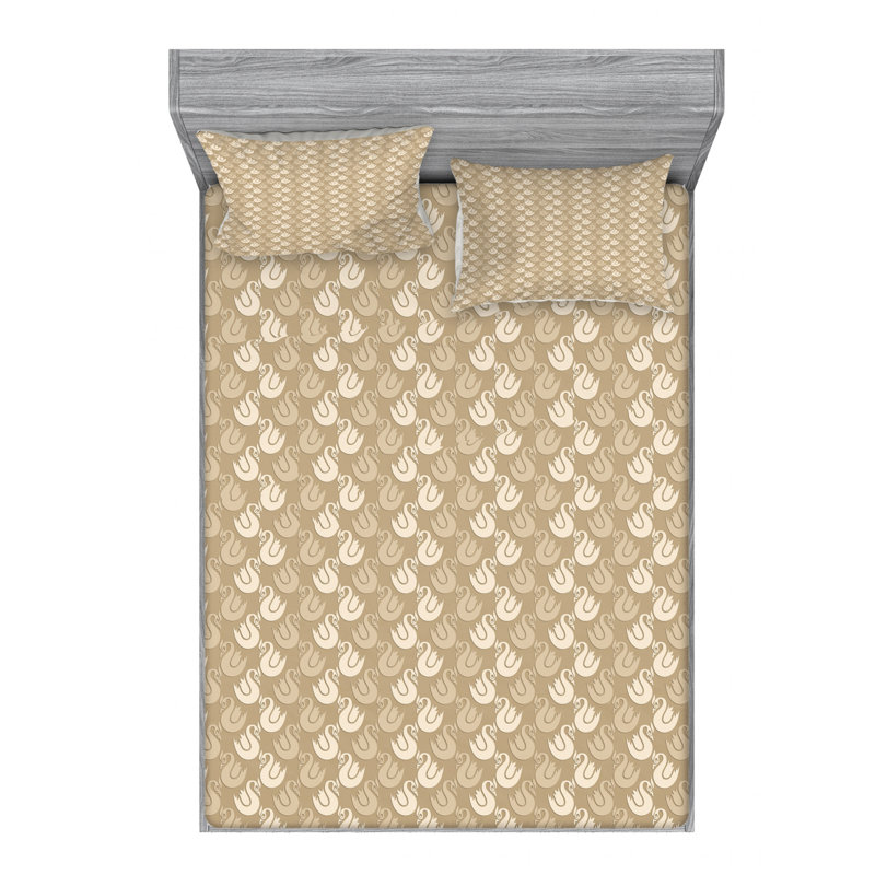 Microfiber Patterned Sheet Set, Full Sheet Set + Fitted Sheet + 2 Pillowcase