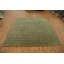 Élégant tapis vert Gabbeh 10 x 10 avec motifs subtils