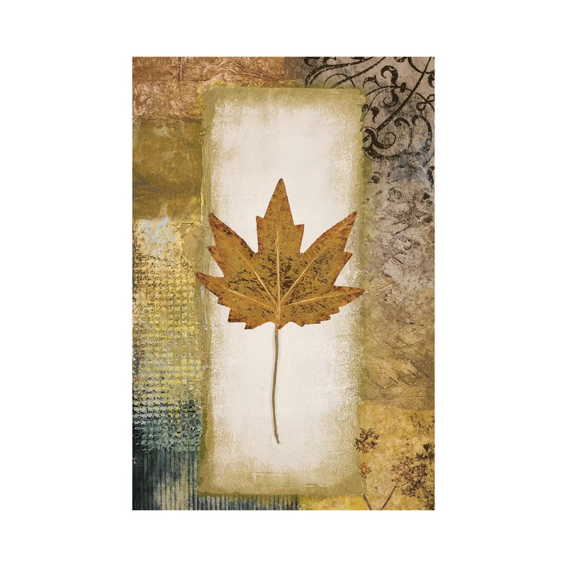 Single Leaf I by Michael Marcon - Wrapped Canvas Gallery-Wrapped Canvas Giclée, 20.32 cm H x 30.48 cm W