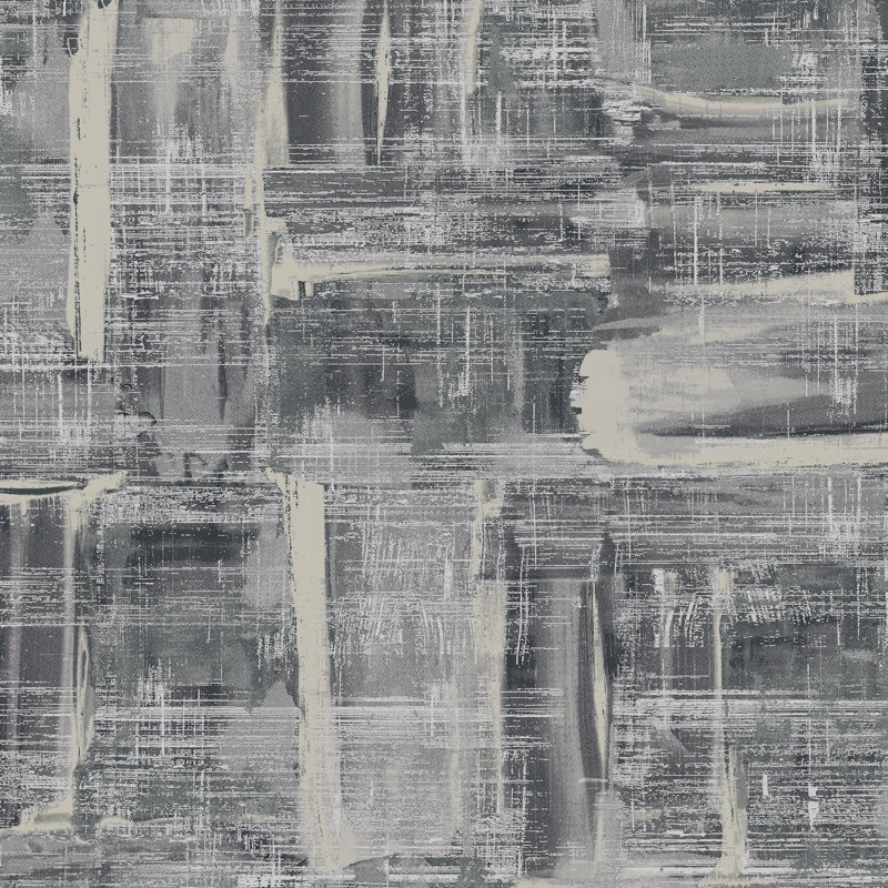 Lustre Metallic Abstract Wallpaper Roll, Grey