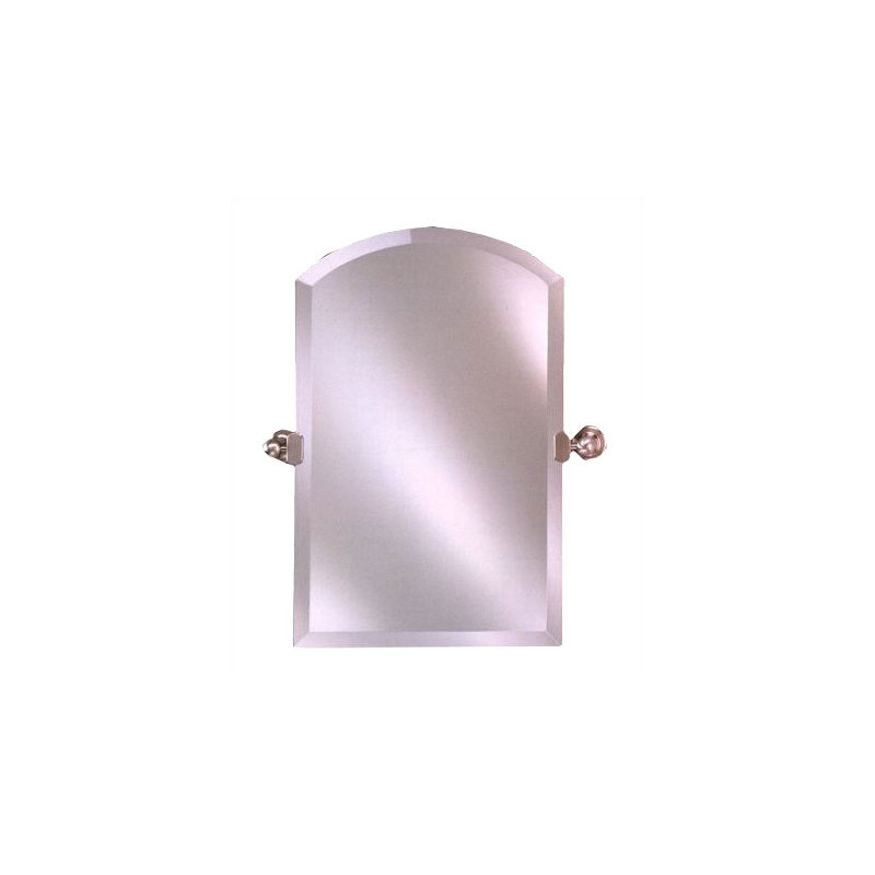 Molden Metal Wall Mirror, Satin Nickel, 20" H x 30" W