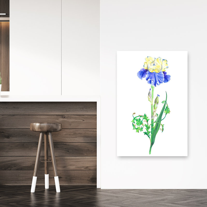 Élégance florissante - Affiche murale florale délicate, élégante et vibrante, H 48 po x l 32 po