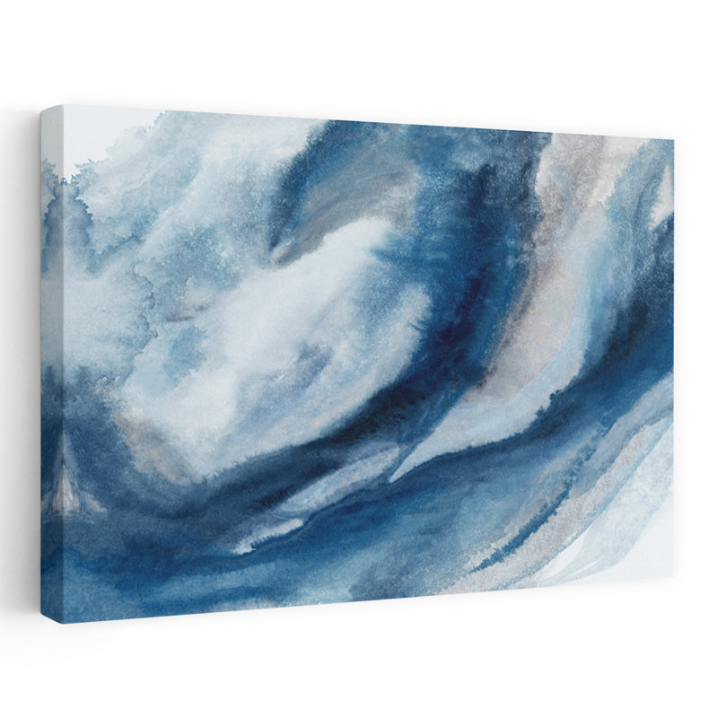 Courbes sauvages contemporaines, coquillages côtiers abstraits et aquarelle corail, H 36 po x l 24 po