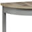 Grey Oak And Grey Half Moon Console Table With Bottom Shelf