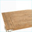 Table basse en bois avec tablette spacieuse French Country - 47 po x 27,5 po x 20 po pour un charme chaleureux