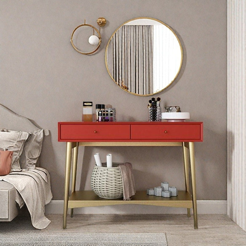 Console Modern Minimalist, H 29,5 po x l 39,4 po x P 17,7 po, Rouge