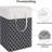 75l Clover Black Collapsible Laundry Hamper With Handles 