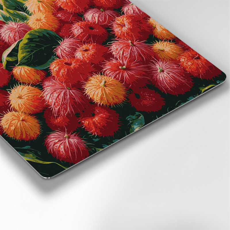 Art mural en métal «Fruit Rambutan», H 32 po x l 32 po