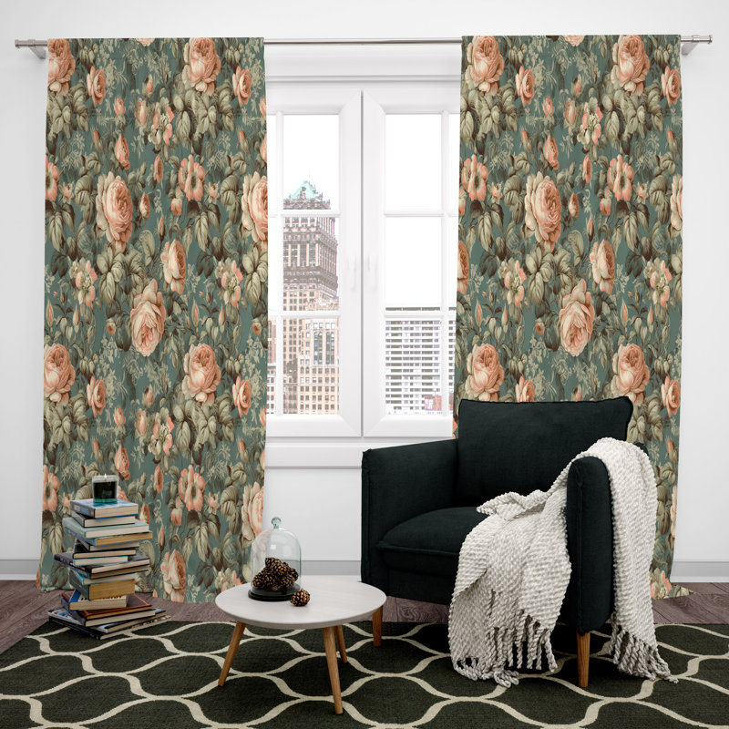 Paire de rideaux obscurcissant en polyester Chartoff, L 40 po x L 61 po