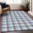 Nahlia Purple Washable Indoor-Outdoor Rug - -2143562169