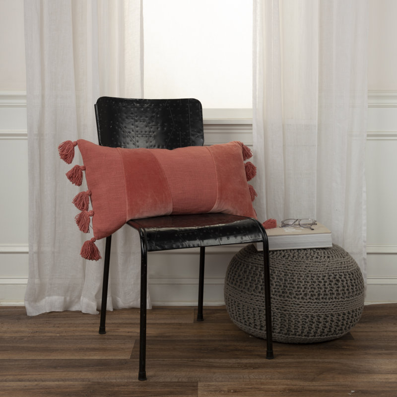 Legaspi Rectangular Cotton Pillow Cover & Insert, Terracotta