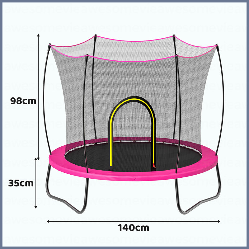 TK Rectangle Trampoline--Elastic-PINK