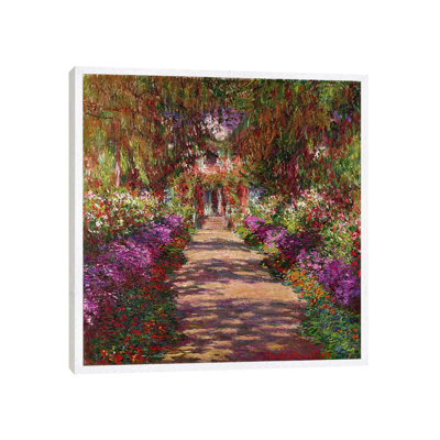 A Pathway In Monets Garden, Giverny, 1902 by Claude Monet - Print on Canvas