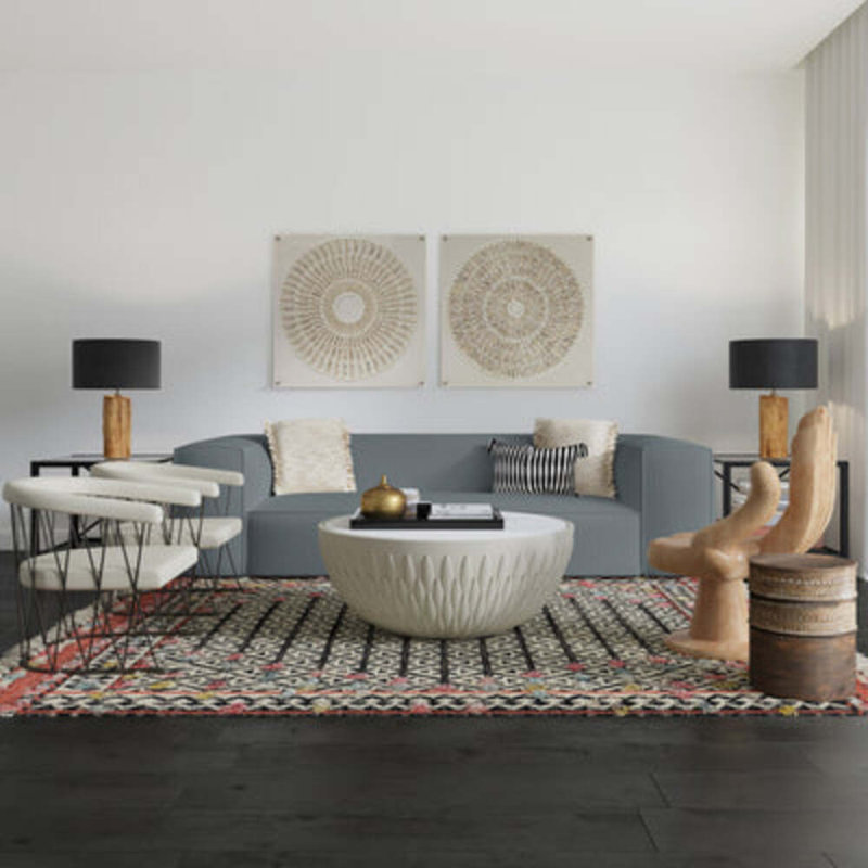 Canapé Crosby, Cuir rétro graphite, H 32,5 po x l 84 po x P 43 po, Ébène