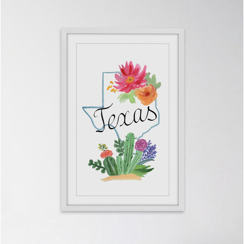 Texas Blossoms - Single Picture Frame Painting, 91 cm H x 61 cm W