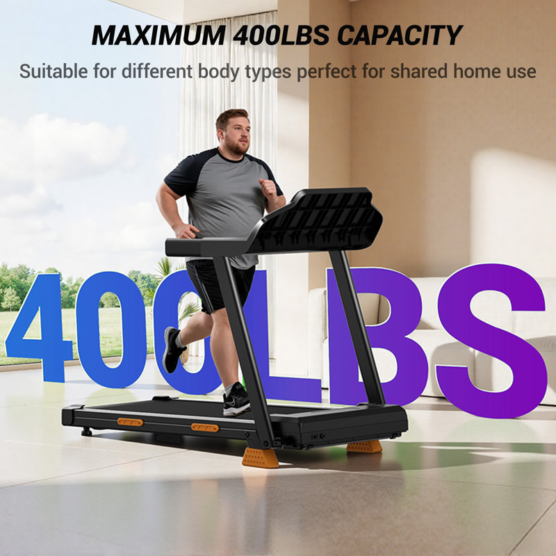 UMAY 4-in-1 Foldable Treadmill for Home, 15% Incline, 136 kg Weight Capacity, 3.0 HP Quiet Motor, 7-Layer Shock Absorption, 3 LED Displays with Handrails