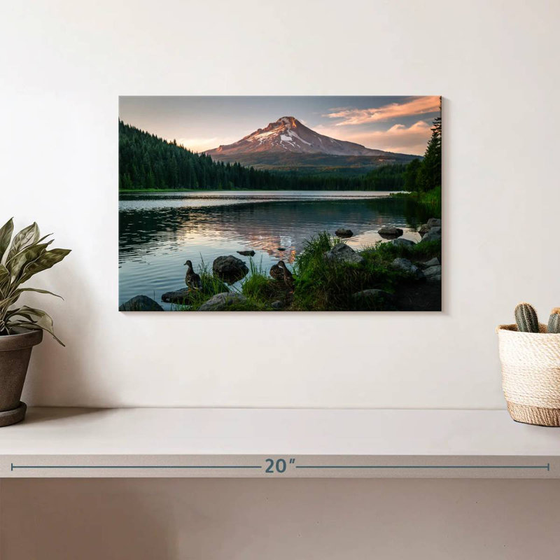 Alvord Mt Hood From Trillium Lake, 8" H x 12" W