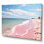 «Pink Minimalisme Beach Landscape I - Coastal Beach», art mural encadré-1508932374-1508932375