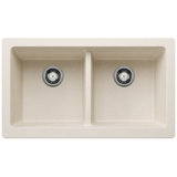 Vintera SILGRANIT 33" L X 19'' W Double Bowl Farmhouse Sink
