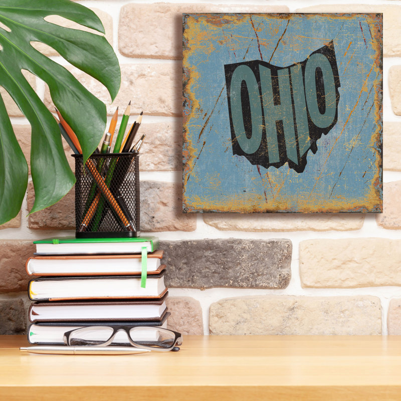 "Epic Graffiti" Ohio "par Art Licensing Studio, art mural sur toile, 12 po x 12 po