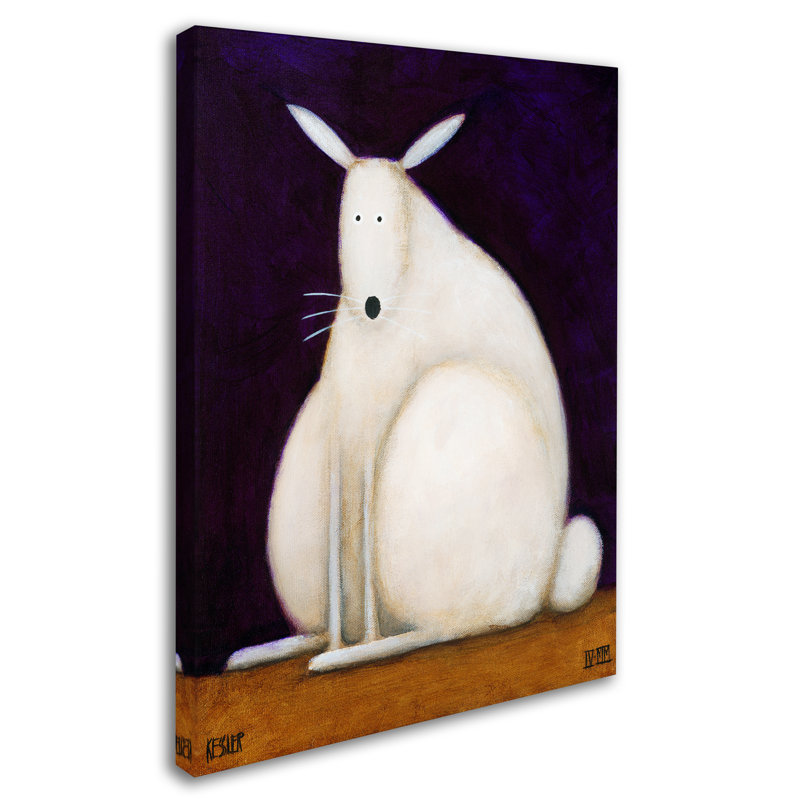 Izampo 'Bunny' Print on Wrapped Canvas, 19" H x 14" W